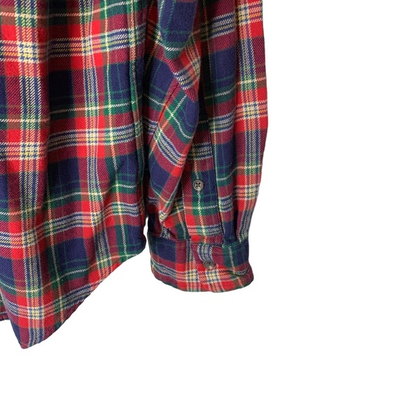 RALPH LAUREN Sz XL Red Tartan Plaid Flannel Classic Fit Button Down L/S Shirt - Picture 7 of 11